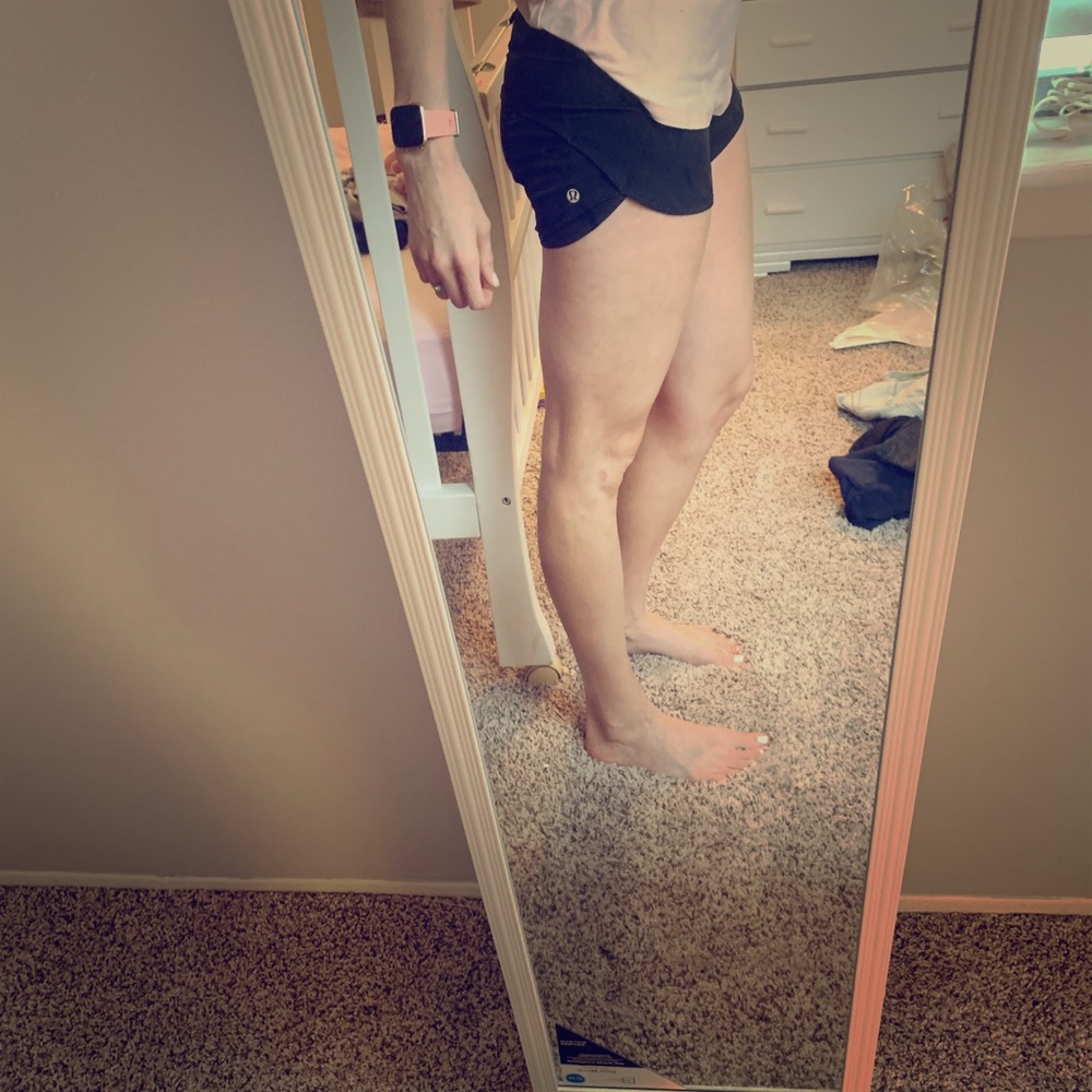 Lululemon black speed shorts